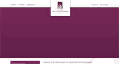 Desktop Screenshot of hotel-am-schlosspark-husum.de
