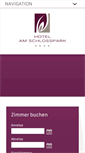Mobile Screenshot of hotel-am-schlosspark-husum.de